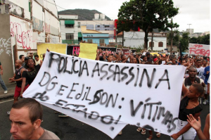 "Police Killed DG and Edilson: Victims of the State!"