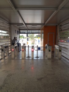 Inside BRT station