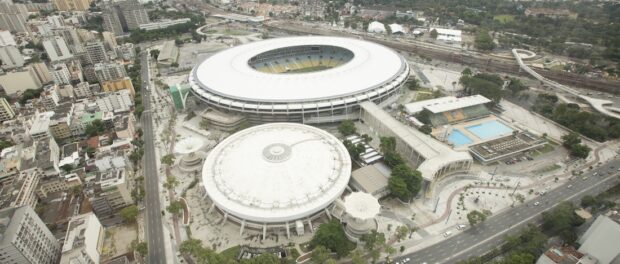 Aerial view of the Maracanã Stadium. Photo by Daniel Basil / ME / Portal da Copa