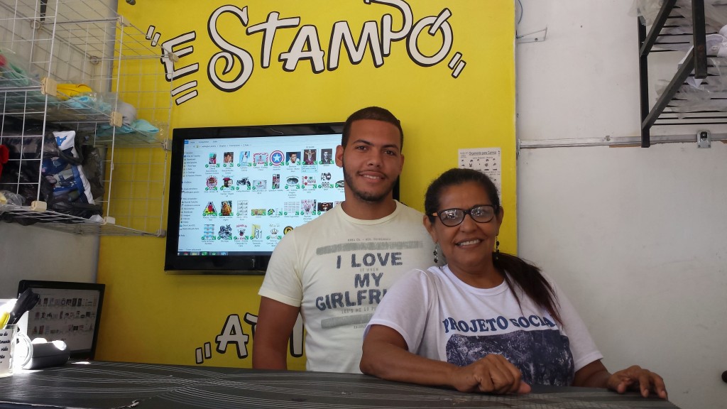 Francisco Rocha and his mother Jandira.