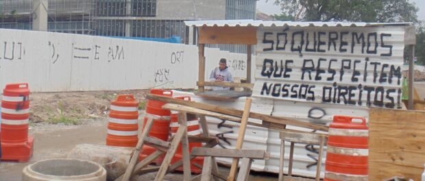 New barricade erected by the community on January 14