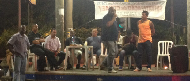 Community leaders discuss CEDAE privatization in Vidigal