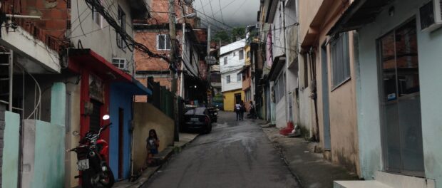The calm, quiet street of Vila Laboriaux where Diogo lives.