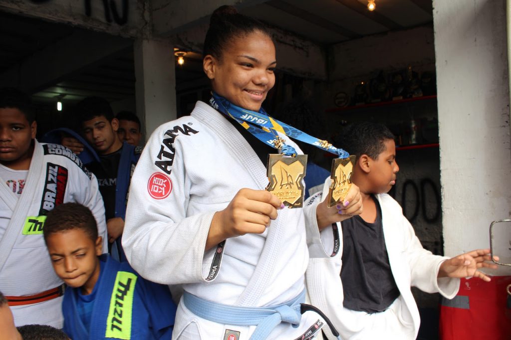 Gabi Pessanha, young jiu jitsu fighter from City of God