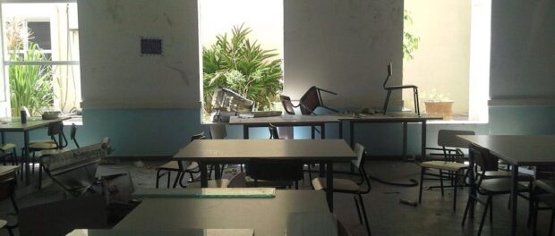 An abandoned classroom in the Jacarezinho favela. Photo by: Dorotéa Frota Santana