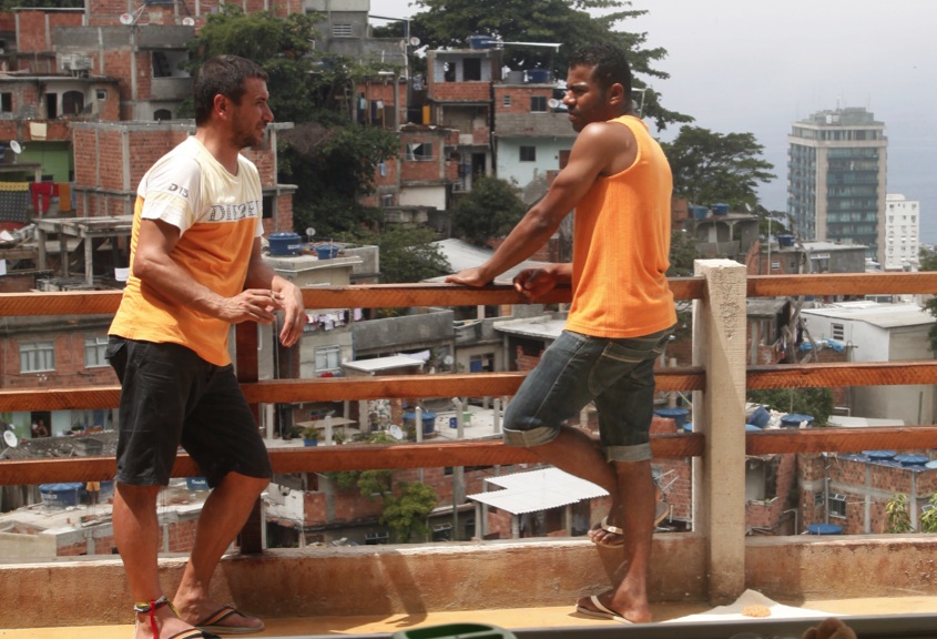 Italian Diego Baronio (left) and his Brazilian boyfriend Alex Coutinho at their home in Cantagalo, photo by Ana Branca