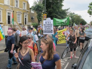 "Whose City? Whose Games?" Protest during the London Olympics