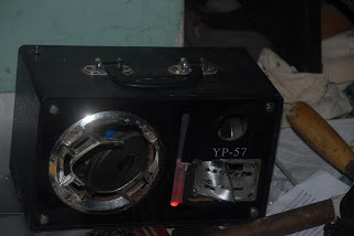 Radio destroyed by police in broken into house
