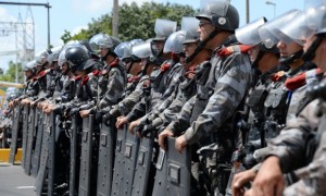 Public security and police violence were major points of discussion. Photo by Vanderlei Almeida/AFP/Getty Images