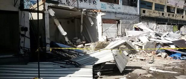 Tuffy shops demolished. Photo by Carlos Coutinho