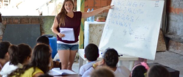 Kids learn the alphabet. Photo by Faye Moussa