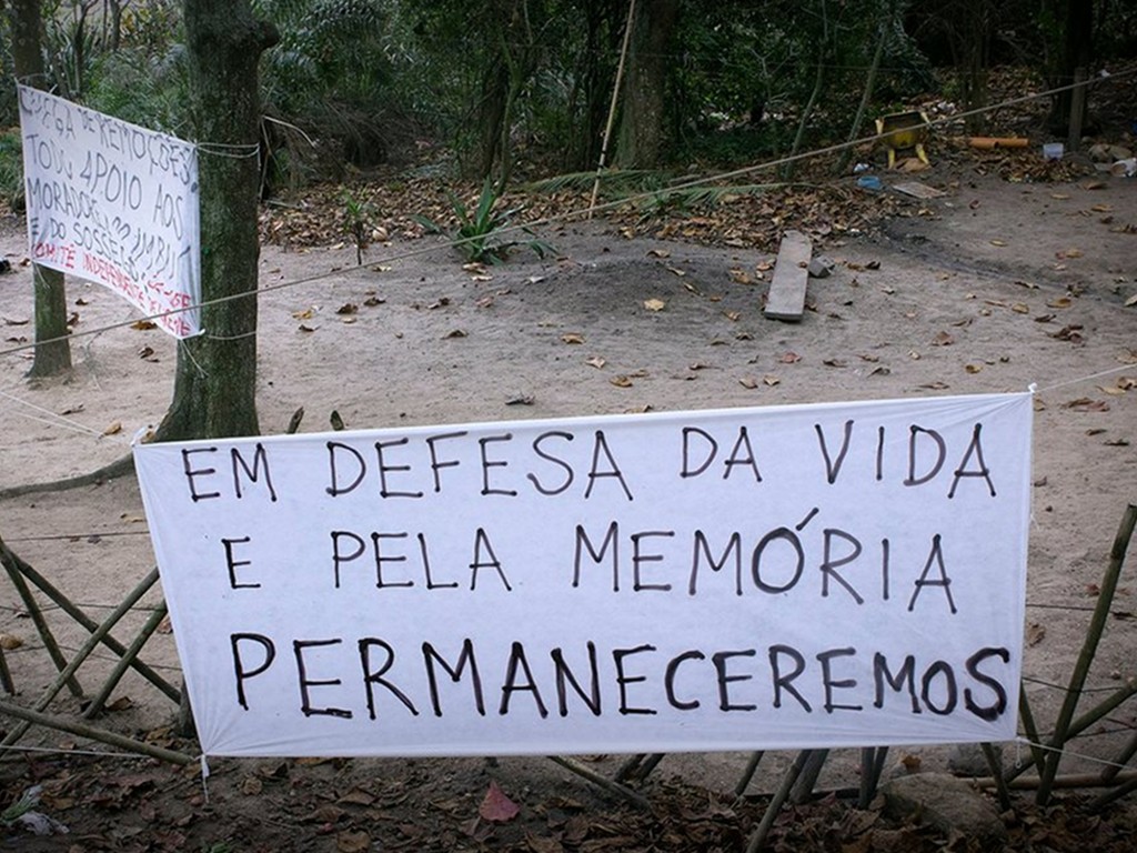 "In defence of life and memory, we will remain" "In defence of life and memory, we will remain"