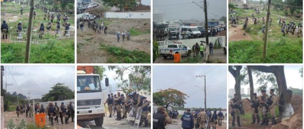 150 Shock Troops enter Vila Autódromo on January 21