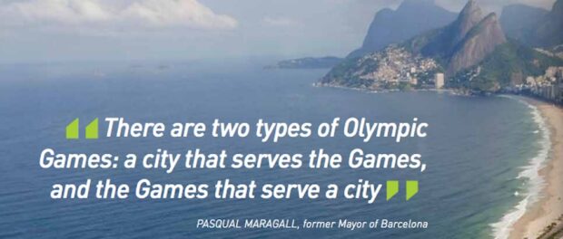Quote and image from the city's "Olympics and Legacy" document