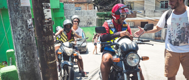 Rocinha By Rocinha tours aim to give visitors an immersive community experience. Photo by Erik leads a tour through Rocinha. Photo by Darko Boskovic