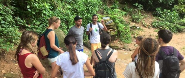 Vila Laboriaux residents lead hike. Photo By Claire Lepercq
