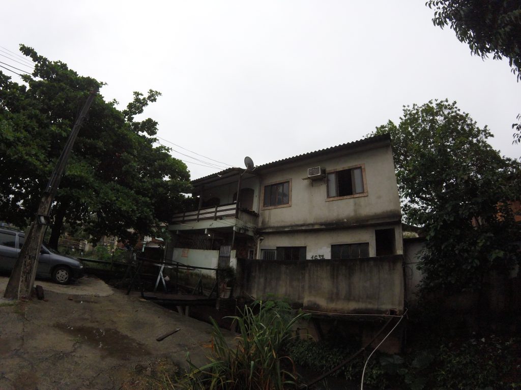 The overall structure is divided into four parts: three homes and what the family used as their factory for surfing shorts.