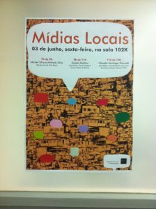 Mídias Locais lecture series poster