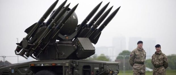 Surface-to-air Rapier missile deployed in the 2012 London Olympics. Photo by Eddie Mulholland / The Telegraph