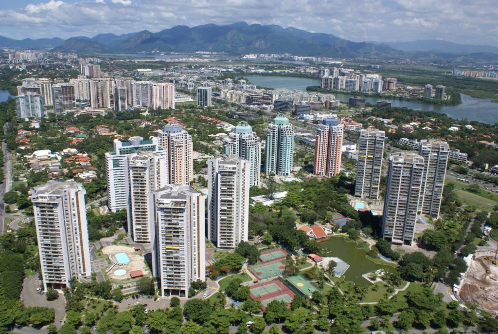 Gated condominiums in Barra da Tijuca