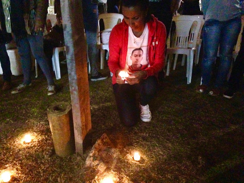 Ana Paula Oliveira, whose son Jonatha was killed by police in Manguinhos in 2014