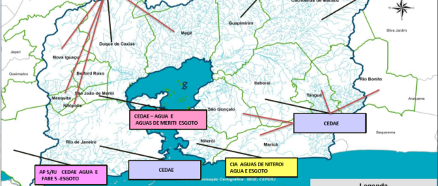 Torres' map shows which companies control sanitation in areas across the state