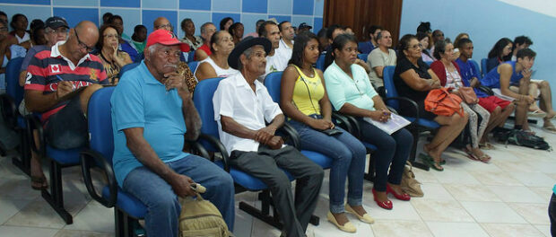 Local farmers learning about the watershed network in Tinguá