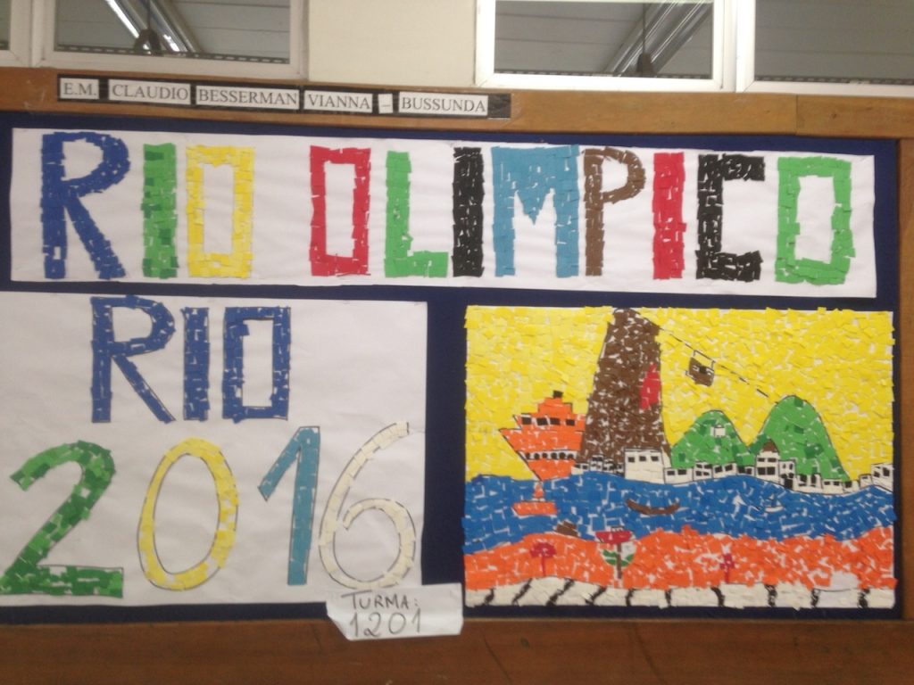 Olympics art in Rio das Pedras