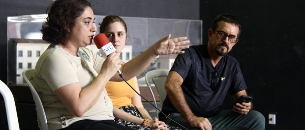 Silvia da Costa, Carolina Vaz, Wladimir Aguiar. Photo by Natalie Southwick