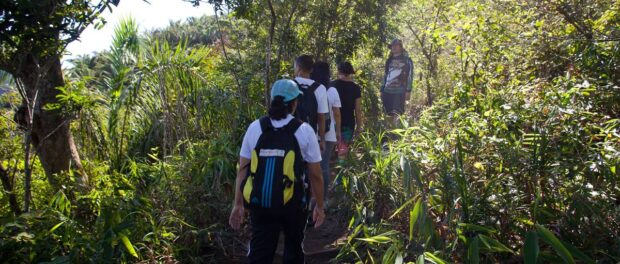 Russo Morais leads Dois Irmãos hike. Photo courtesy of Favela Experience