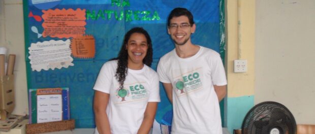 Lucas de Sousa and Fernanda Müller, co-coordinators at Eco Rede