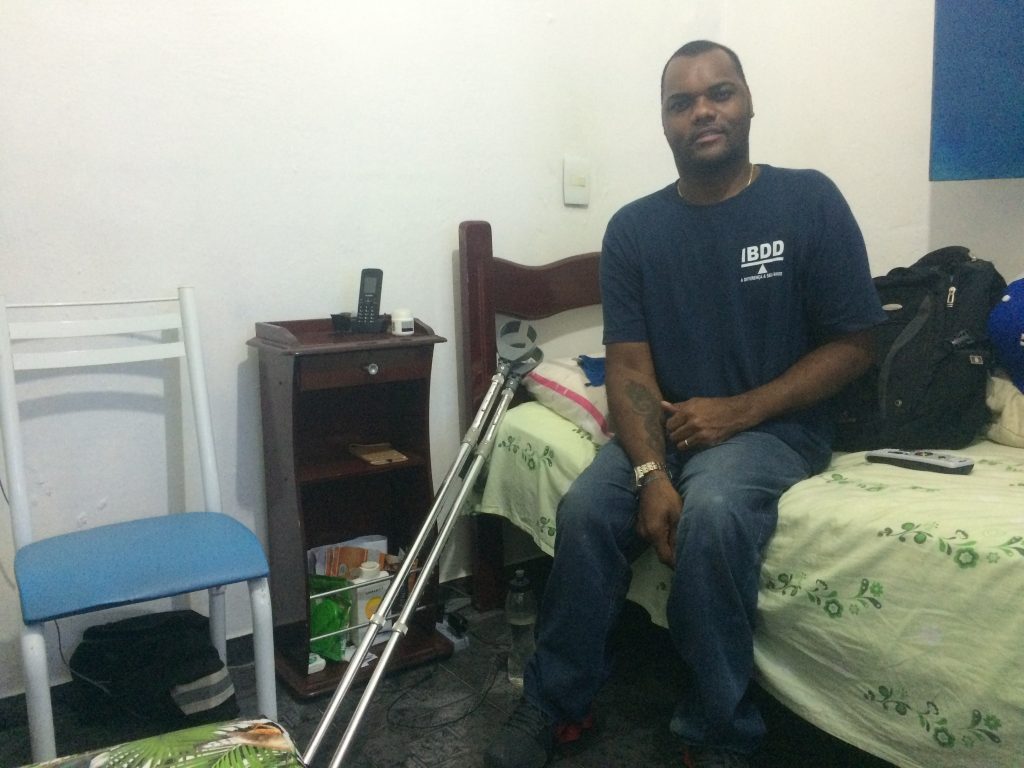 Valdir in his home in Rocinha