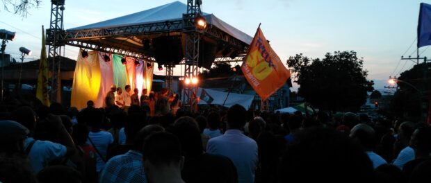 Approximately 600 supporters showed up to Freixo's rally in Madureira on October 12, 2016.