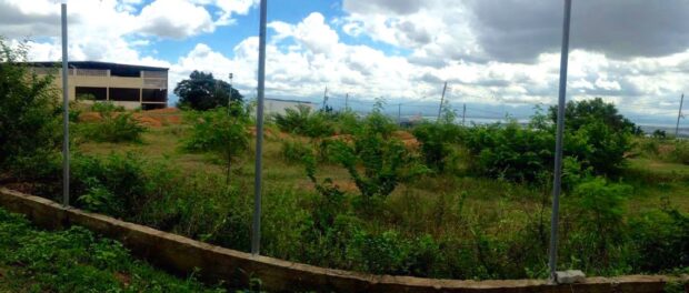 A former soccer field, which a State project turned into a now-abandoned bike park