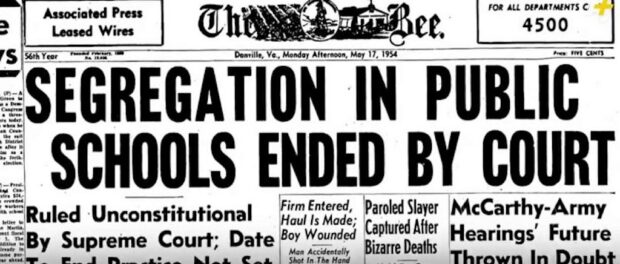 Segregation ended in U.S. courts. Image from http://www.truevined.com/2015/08/segregation-in-public-schools-isnt-just.html Segregation ended in U.S. courts