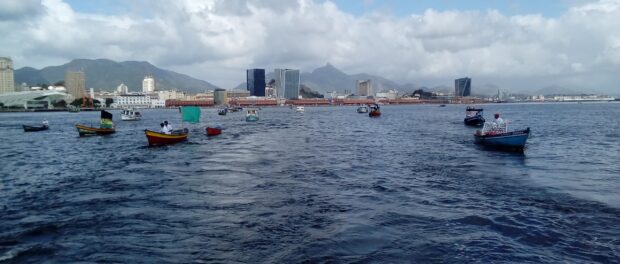 Fishing boats at Saturday's event