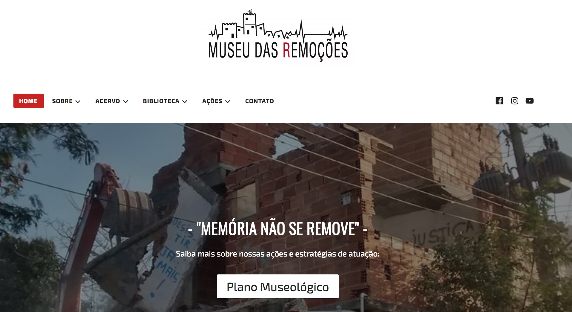 Evictions Museum new website homepage: "Memories can't be removed" Evictions Museum new website homepage: "Memories can't be removed"