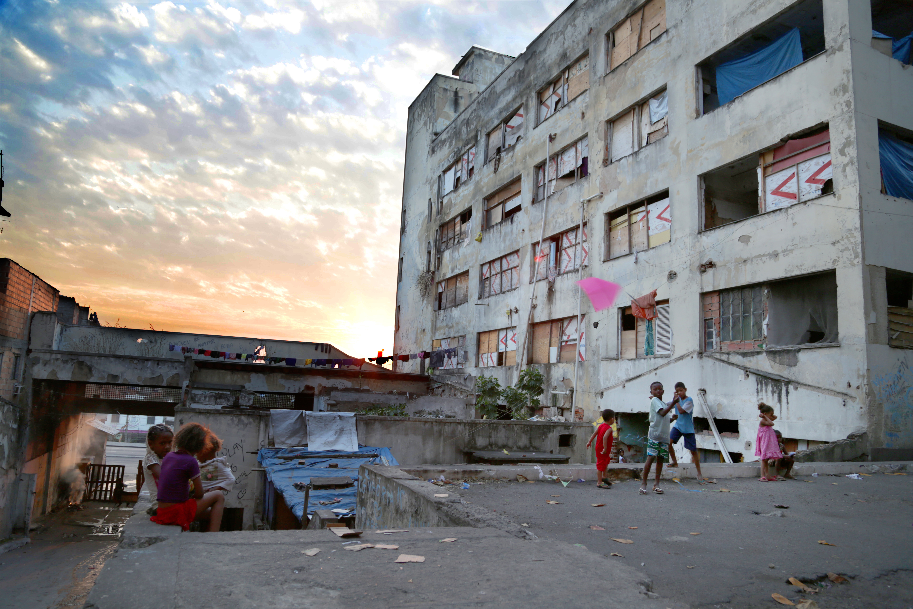 The occupation in 2016, before eviction. Photo by Émilie B. Guérette.