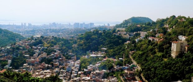 The view from Prazeres, overlooking Santa Teresa and downtown Rio