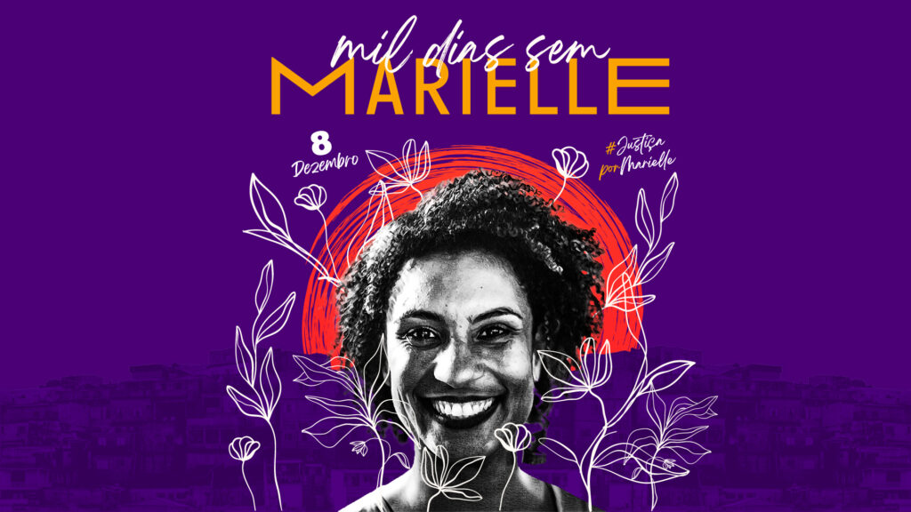 The image reads ‘1000 days without Marielle’